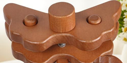 Embroidery Stand Beech Wood Violin Base Clamp Cross Stitch Holder Adjustable Height and Angle, Stable Violin-Shaped Base, Universal Clamp Fits Most Hoops, Premium Beech Wood Construction Tyack eCommerce Solutions