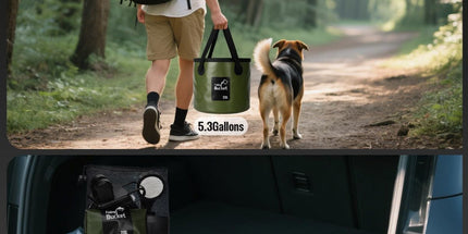 Portable Camping Shower, 6000mAh Rechargeable Outdoor Shower Pump 4 Spray Modes & Speeds, Ipx7 Waterproof, LED Display, Portable Shower for Camping, Car & Pet - Gray - Size 5.3-gallon bucket, spray gun, and bath bomb Tyack eCommerce Solutions