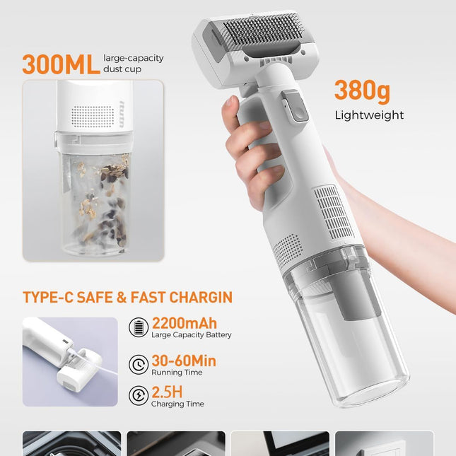 Pet Grooming Vacuum Dog Grooming Vacuum Cat Hair Removal Tool Slicker Brush Set