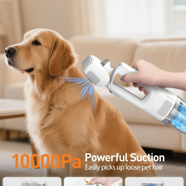 Pet Grooming Vacuum Dog Grooming Vacuum Cat Hair Removal Tool Slicker Brush Set