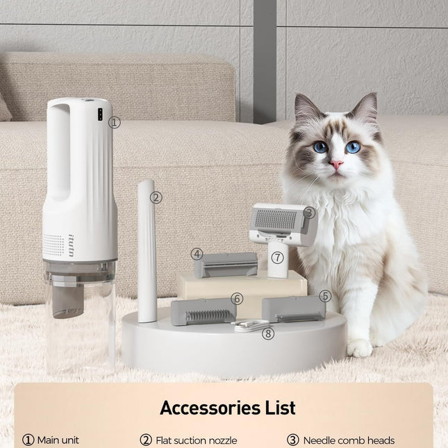 Pet Grooming Vacuum Dog Grooming Vacuum Cat Hair Removal Tool Slicker Brush Set