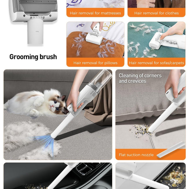 Pet Grooming Vacuum Dog Grooming Vacuum Cat Hair Removal Tool Slicker Brush Set