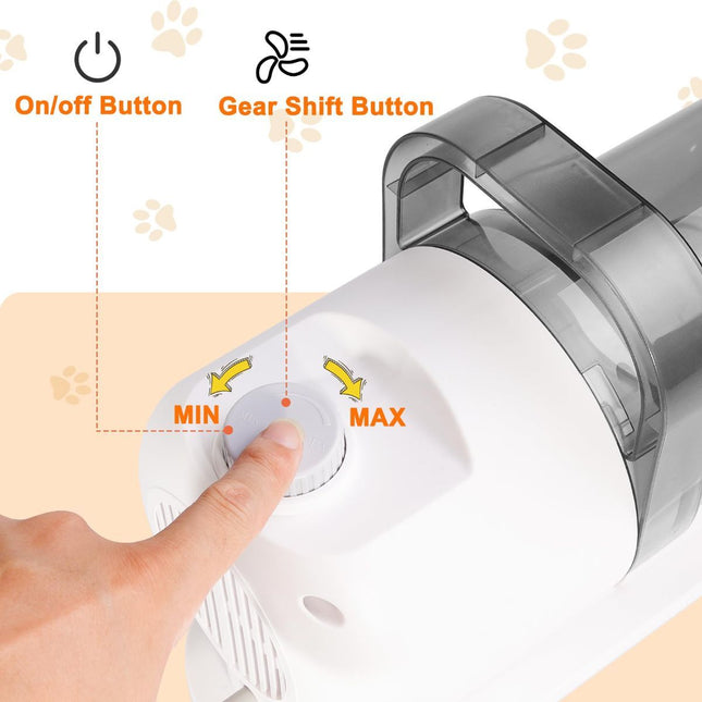 Dog Cat Grooming Vacuum Pet Scissors 6-In-1 Hair Removal Brush Pet Hair Adsorption