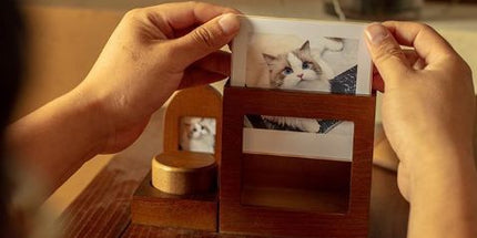 Pet Urn Nostalgia Passing Away Dog Cat Cabin Urn with Photo Frame Pet Coffin - Brown - Size Large group Tyack eCommerce Solutions