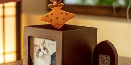 Pet Urn Nostalgia Passing Away Dog Cat Cabin Urn with Photo Frame Pet Coffin - Brown - Size Large group Tyack eCommerce Solutions