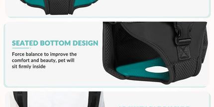 Dog Harness Storage Bags For Dogs Pet Accessories Dog Outdoor Gear High-Quality - Black - Size M