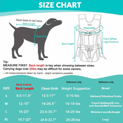 Dog Harness Storage Bags For Dogs Pet Accessories Dog Outdoor Gear High-Quality - Black - Size M