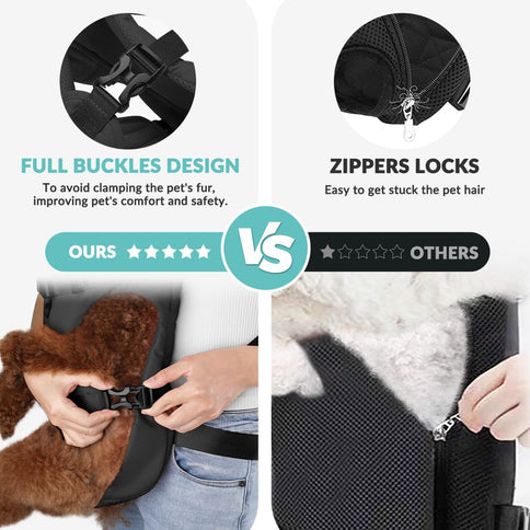 Dog Harness Storage Bags For Dogs Pet Accessories Dog Outdoor Gear High-Quality - Black - Size S