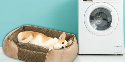 Dog Bed for Small Medium Dogs, Cat Bed for Indoor Cats. Washable Orthopedic Dog Bed. Removable Sleeping Mat, Durable Pet Bed with Anti-Slip Bottom - Dark Gray - Size 90cm*80cm