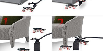 Small Furniture-Dolly-Furniture-Movers with-5-Wheels, Furniture Sliders Lifters Tool Set for Moving Heavy Duty, Furniture Dollies - Black-red Tyack eCommerce Solutions