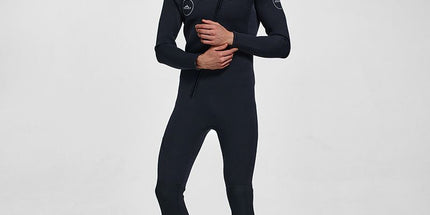 3MM Men's Full Wetsuit – 4-Way Stretch, UPF 50+, Thermal & Scratch Resistant for Diving & Surfing - Black - Size XL