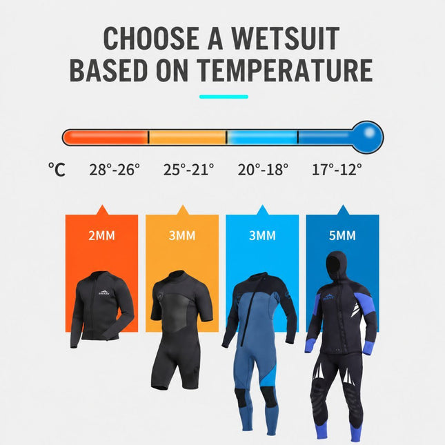 3MM Men's Full Wetsuit – 4-Way Stretch, UPF 50+, Thermal & Scratch Resistant for Diving & Surfing - Blue - Size XL