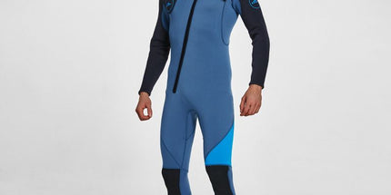 3MM Men's Full Wetsuit – 4-Way Stretch, UPF 50+, Thermal & Scratch Resistant for Diving & Surfing - Blue - Size XXL