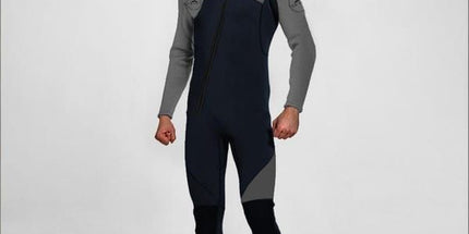 3MM Men's Full Wetsuit – 4-Way Stretch, UPF 50+, Thermal & Scratch Resistant for Diving & Surfing - Gray - Size XXL
