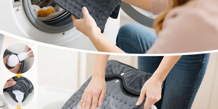 Electric Heated Foot Warmers for Men and Women 16"x16" Double Layer with 6 Temperature & 4 Timer Settings Fast Heating for Home Office Under Desk Bed Machine Washable Feet Warmers - Light Gray - Size 16in*16in