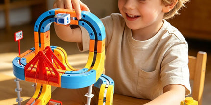 Magnetic Electric Train Set for Kids Ages 3-8, 100PCS Flexible Track Building Toy with Motorized Train, STEM Gift for Boys and Girls Tyack eCommerce Solutions