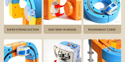 Magnetic Electric Train Set for Kids Ages 3-8, 100PCS Flexible Track Building Toy with Motorized Train, STEM Gift for Boys and Girls Tyack eCommerce Solutions
