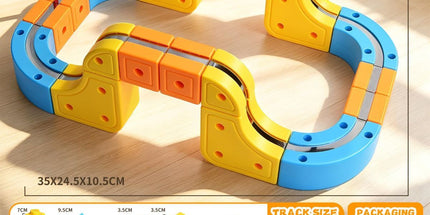 Magnetic Electric Train Set for Kids Ages 3-8, 100PCS Flexible Track Building Toy with Motorized Train, STEM Gift for Boys and Girls Tyack eCommerce Solutions