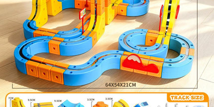 Magnetic Electric Train Set for Kids Ages 3-8, 100PCS Flexible Track Building Toy with Motorized Train, STEM Gift for Boys and Girls Tyack eCommerce Solutions