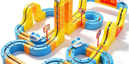 Magnetic Electric Train Set for Kids Ages 3-8, 100PCS Flexible Track Building Toy with Motorized Train, STEM Gift for Boys and Girls Tyack eCommerce Solutions
