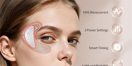 Red Light Eye Massager for Under Eye Bags, Fine Lines & Daily Eye Skincare (white) Tyack eCommerce Solutions