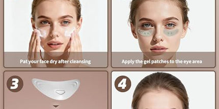 Red Light Eye Massager for Under Eye Bags, Fine Lines & Daily Eye Skincare (white) Tyack eCommerce Solutions