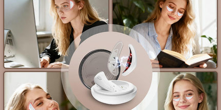 Red Light Eye Massager for Under Eye Bags, Fine Lines & Daily Eye Skincare (white) Tyack eCommerce Solutions