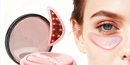Red Light Microcurrent Eye Massager for Under-Eye Care On-the-Go (Pink) Tyack eCommerce Solutions