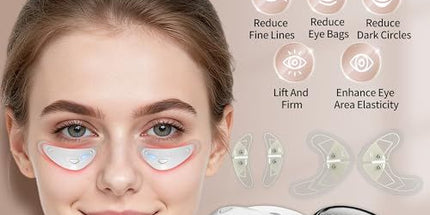 Red Light Microcurrent Eye Massager for Under-Eye Care On-the-Go (Pink) Tyack eCommerce Solutions