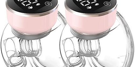 Hands-Free Wearable Electric Breast Pump for On-the-Go Mums with LED Display (Pink) Tyack eCommerce Solutions