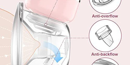Hands-Free Wearable Electric Breast Pump for On-the-Go Mums with LED Display (Pink) Tyack eCommerce Solutions