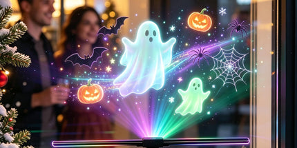 3D Hologram Projector, 4/16 Inch Christmas & Halloween HD LED Hologram Projector Holographic Advertising Display with Remote, WiFi and APP, Holographic Video Advertising for Home(black) Tyack eCommerce Solutions