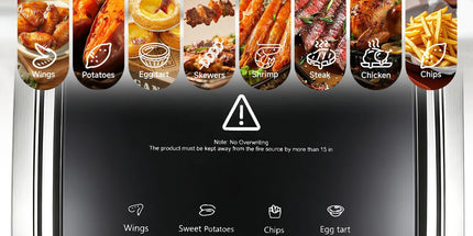 6.0QT Glass Air Fryer with Touchscreen Control – 1500W, Power-Off & Overheat Protection, Adjustable Time & Temperature, 360° Air Circulation, Dishwasher Safe & Easy Clean(white) Tyack eCommerce Solutions
