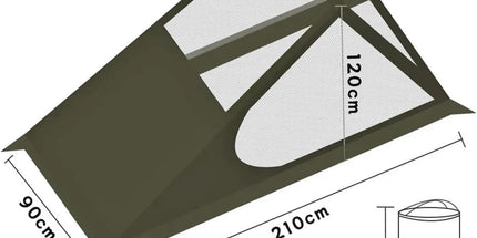 Lightweight Solo Camping Tent for Backpacking, Hiking, Fishing and Outdoor Adventures (Green) Tyack eCommerce Solutions