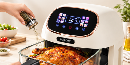 360° Panoramic Air Fryer for Effortless, Visible Healthy Cooking at Home (white) Tyack eCommerce Solutions