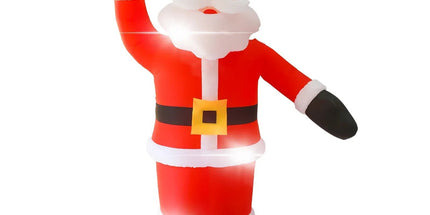 8Ft Tall Inflatable Santa Claus With 9 Led Lights