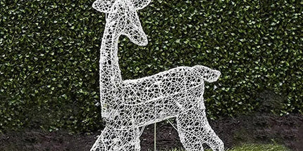 Lighted Christmas Deer Reindeer Family With Led Lights