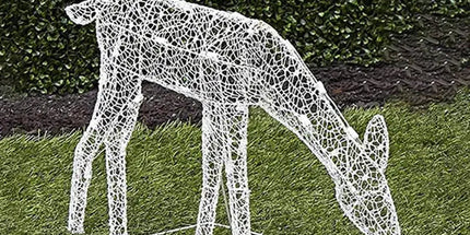 Lighted Christmas Deer Reindeer Family With Led Lights