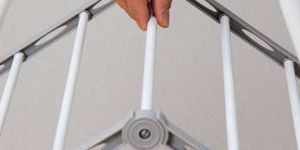 Floor-Standing Folding Wing-Shaped Drying Rack-White