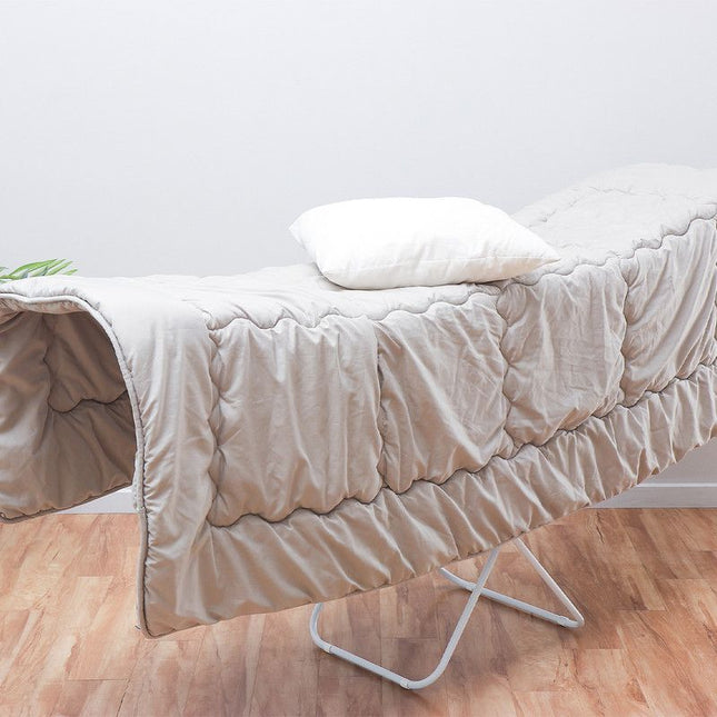 Large Double-Wing Floor-Standing Folding Clothes Drying Rack-White