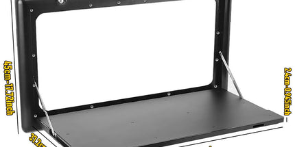 Folding Caravan Table – Lockable Space-Saving Portable Table for Camper, Motorhome & RV, 25kg Capacity, Black Tyack eCommerce Solutions