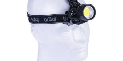 Brillar 3-Mode Headlamp – Black, 120 Lumens with COB LED