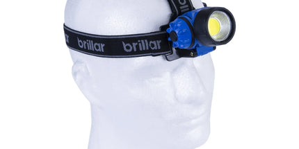 Brillar 3-Mode Headlamp – Blue, 120 Lumens with COB LED