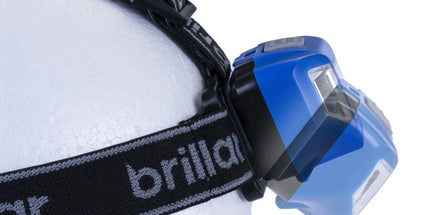 Brillar 5-Mode Headlamp – Blue, 200 Lumens with COB LED