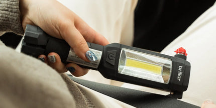 Brillar Emergency Torch, Seatbelt Cutter, Window Breaker - Black