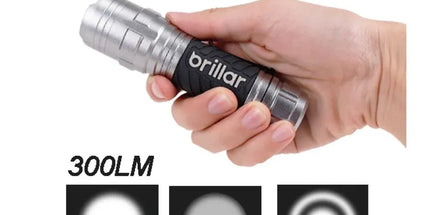 Brillar Mighty Mate Flashlight - 300 Lumen Battery Torch