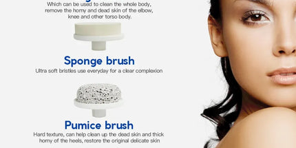 Clevinger Ultimate Spin Facial Cleansing Brush Set - 4 Heads