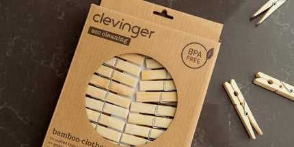 50 Pcs Eco Bamboo Clothes Pegs