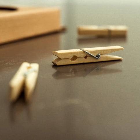 50pc Eco Bamboo Clothes Pegs