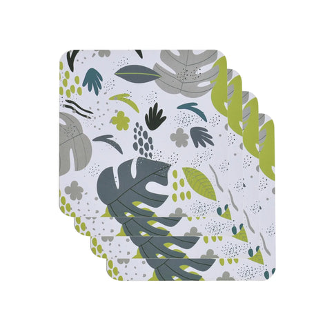 4pc Clevinger MDF Coasters Monstera